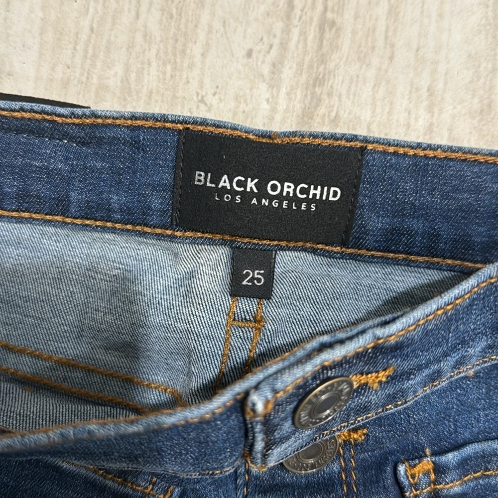 Stretch Black Orchid Jeans luxury soft size 25 - Picture 5 of 9